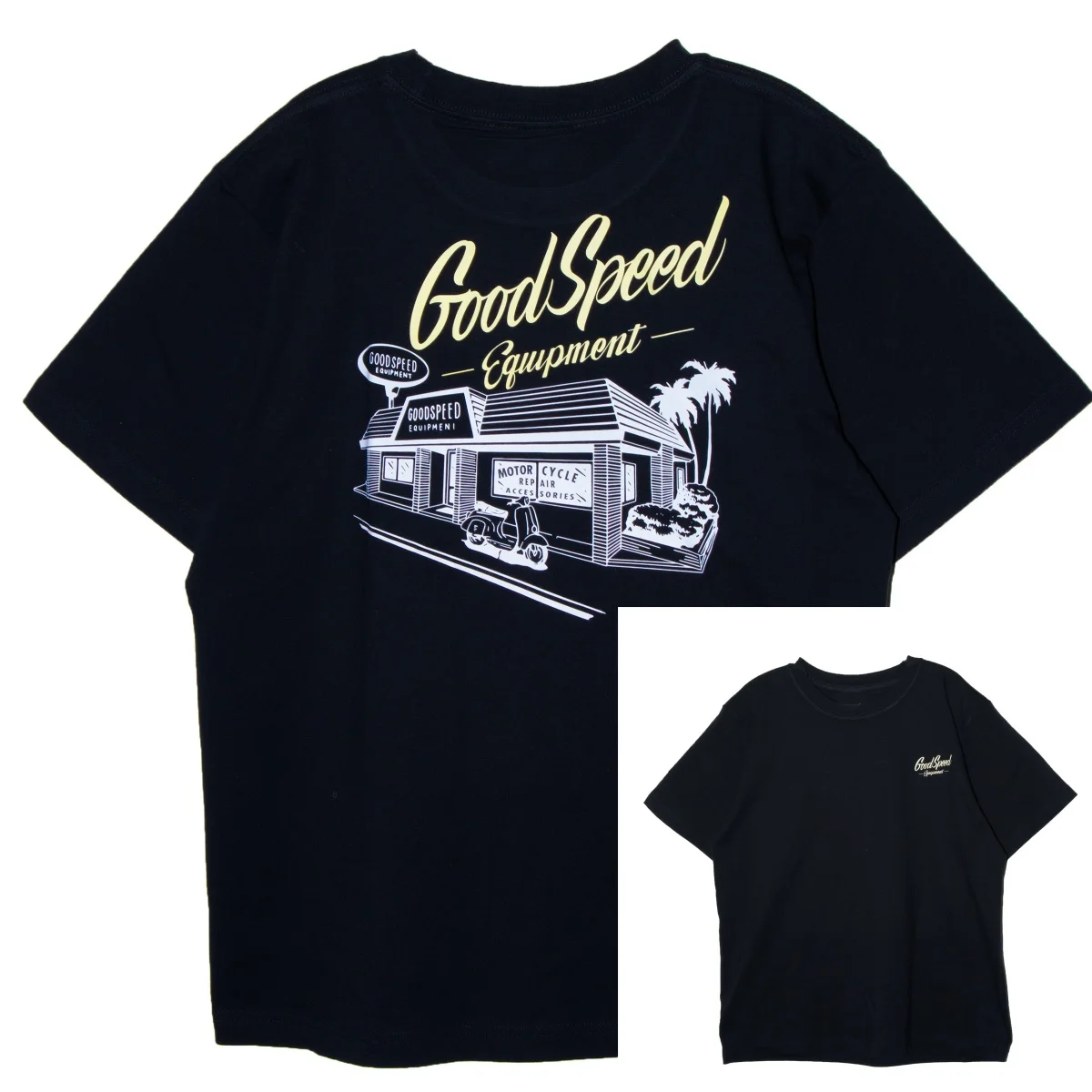 GSD Yokohama Local Brand Motorcycle Ves 2026 Pa Retro Summer Short-sleeved Loose Neutral and Versatile Cotton Round-neck T-shirt
