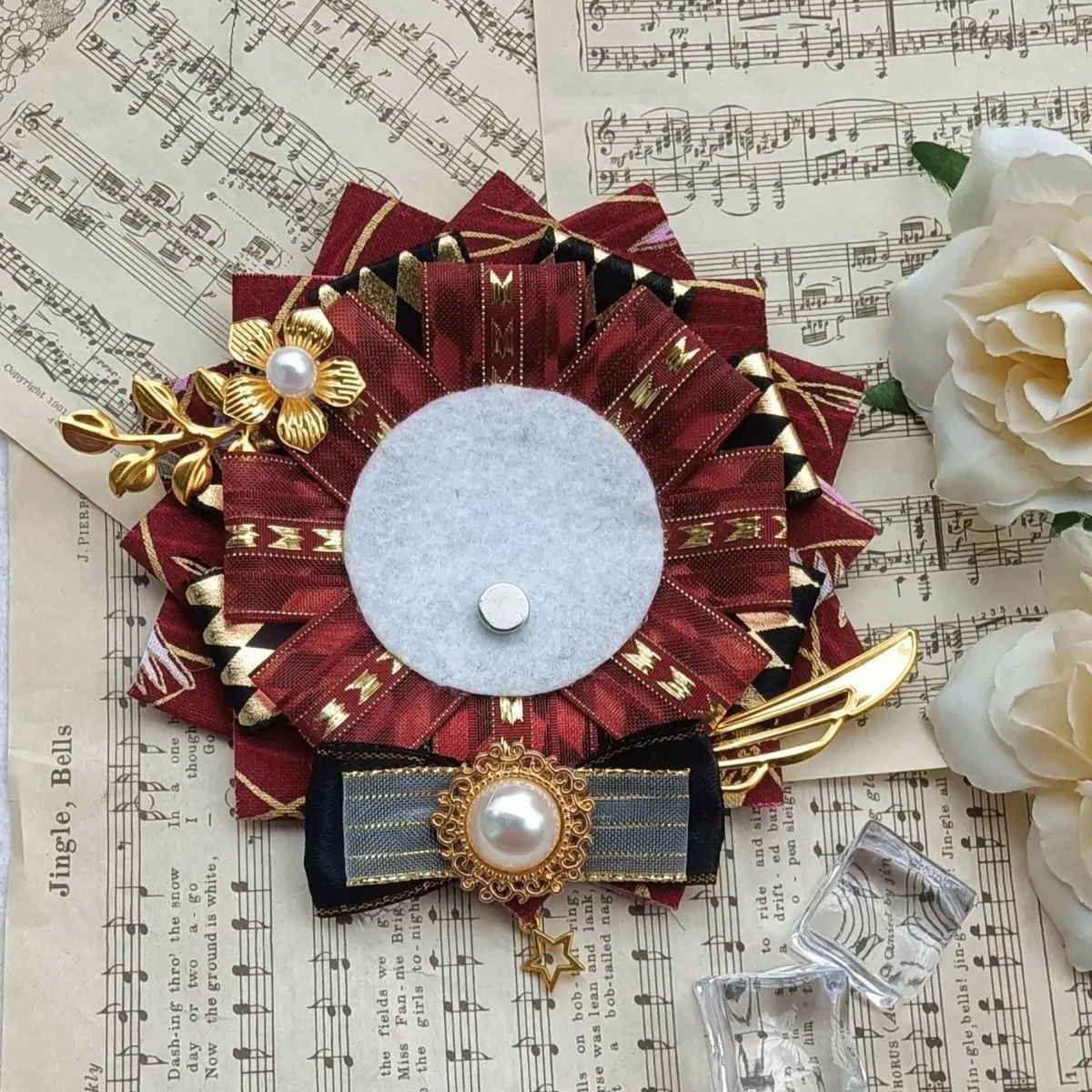 luxury Badges holder,itabag Accessories Badge Rosette,Lolita backpack badge Base Tray