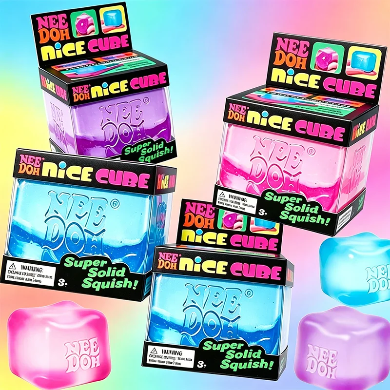 

2026Schylling Needoh Nice Maltose Cube Stress Relief Sensory Toy for ADHD Focus and Anxiety Unisex Fidget Tool Funy Squishy Toys
