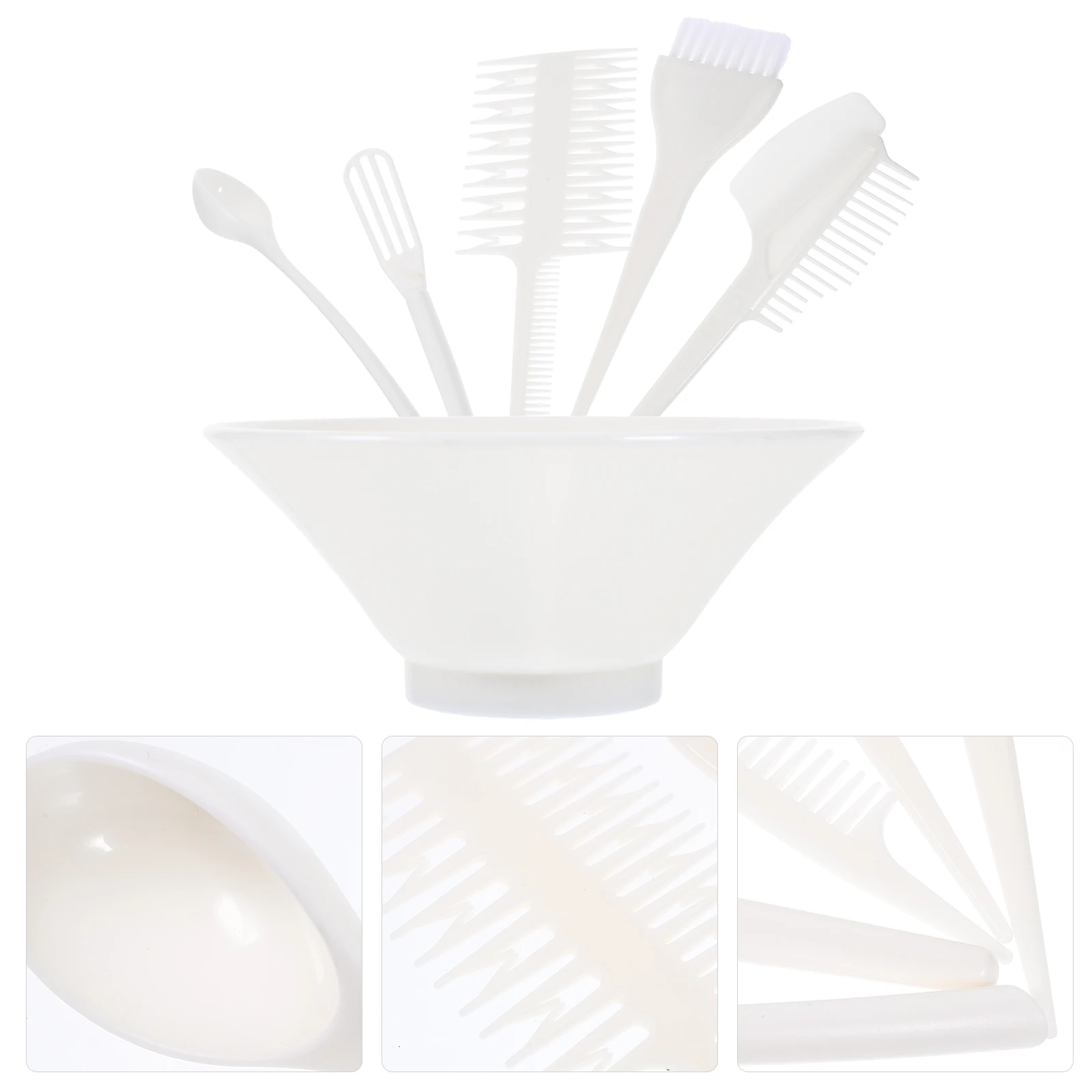 

6pcs Hair Dye Comb Coloring Brush Baking Oil Plastic Tools Kit for Hair Curly Long Short Hairstyles DIY Treatment