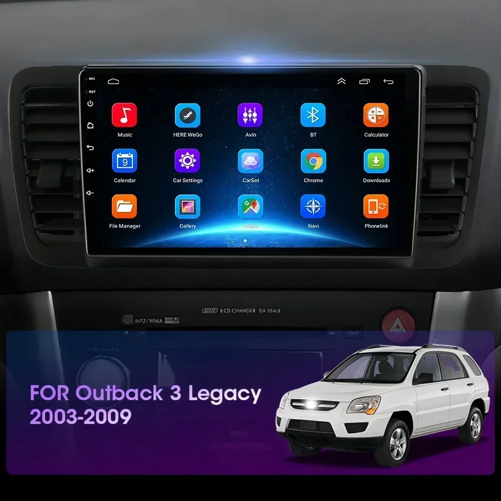 for Subaru Outback 3 Legacy 4 2003-2009 2 Din Android Car Radio Multimedia Car Stereo Radio Intelligent GPS Navigation Carplay