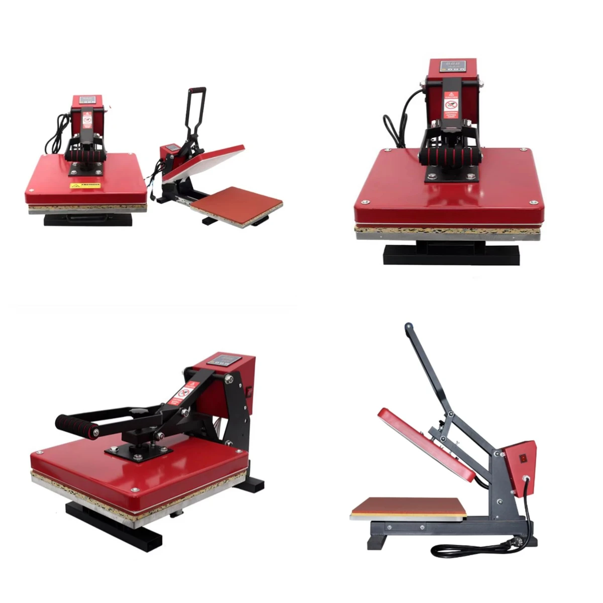 

WJW 38x38CM Slide Rail High Pressure Heat Press Machine T-shirt Printing Machine Sublimation