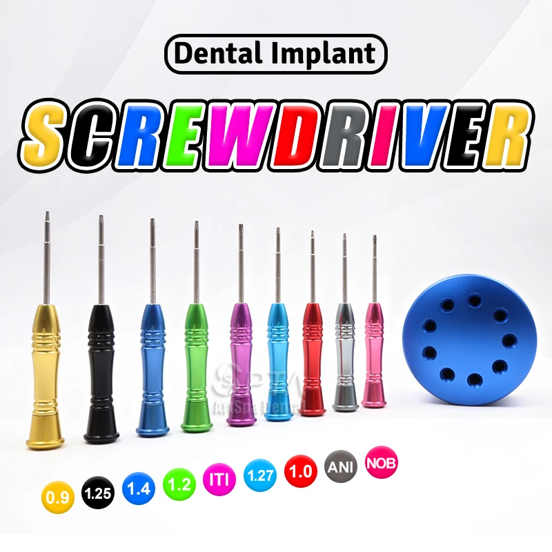 SPTA Implant Restoration Kit Essential Dentist Implantology Featuring High-Quality Stainless Steel Screw Driver Spare Parts Tool