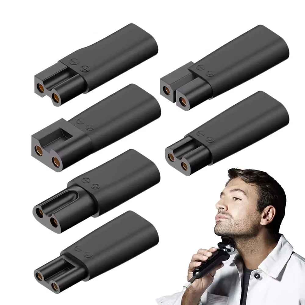 6PCS USB C to DC 5V Power Charge Adapter for Electric Hair Clipper Beard Trimmers Shavers Beauty Instruments