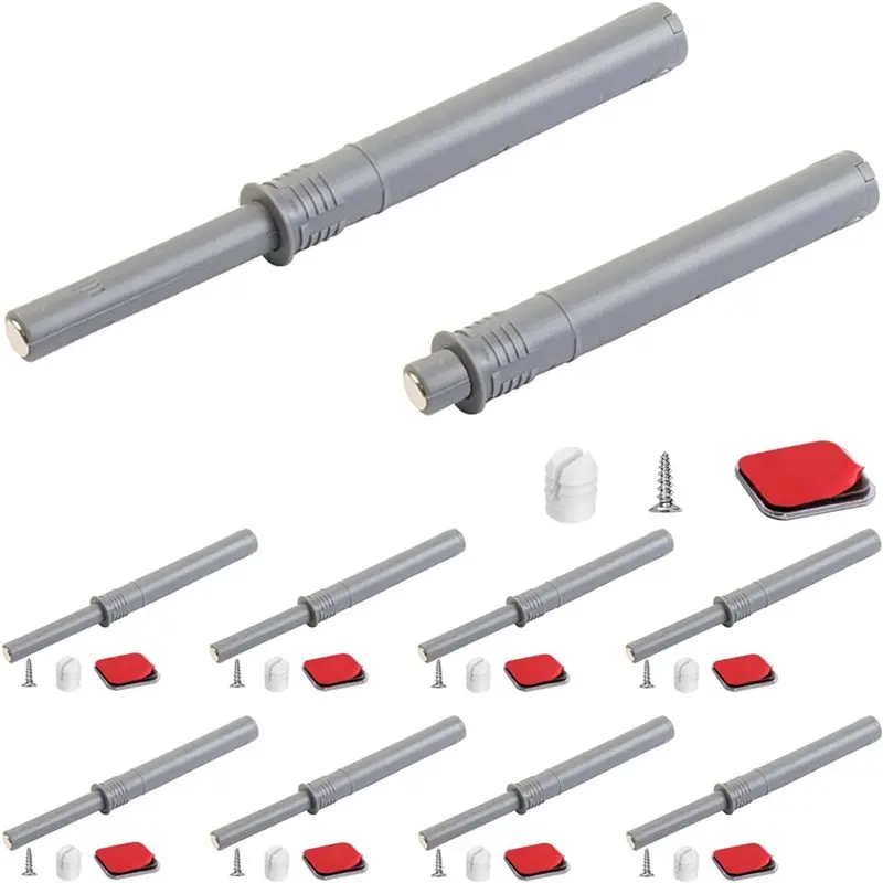 T19C Push To Open Cabinet Hardware 50Pack Push Latch & Lock For Hidden Door Touch Latches And Catch Push Release Drawer Long