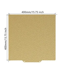 410x410mm Double Sided Textured PEI Flexible Spring Steel Magnetic Build Plate for CR-10 S4,Voron 400,Vorn Core XY 3D Printers