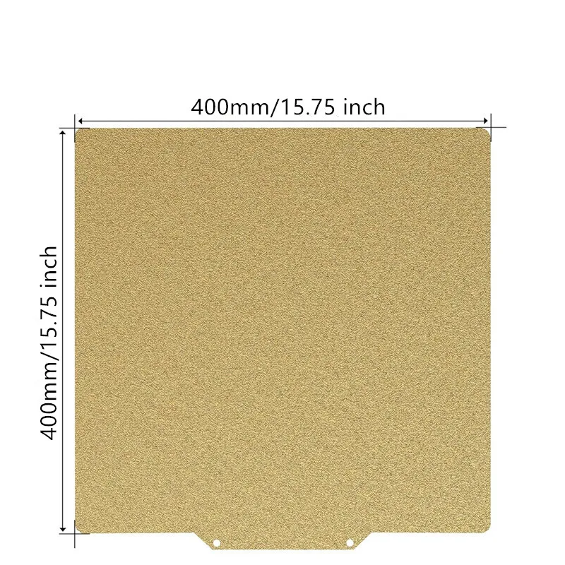 ENERGETIC PEI Sheet 400x400mm for Tronxy X5S-400 3D Printer Flex Plate Double Side Smooth/Textured PEI Print Bed +Magnetic Base