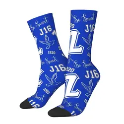 Zeta Phi Beta Socks Men's Women's Polyester Funny Happy ZPB Sorority Logo Socks Novelty Spring Summer Autumn Winter Socks Gift