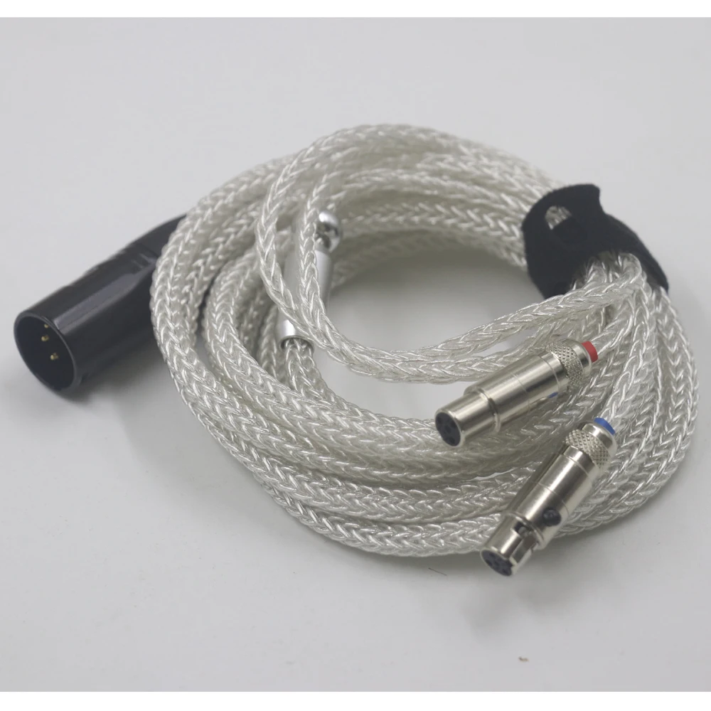 هالدين سميكة كابل 16 الأساسية الفضة النقية OCC سماعة ترقية كابل ل Audeze/ZMF LCD-3 LCD-2 LCD-X LCD-XC LCD-4z LCD-MX4