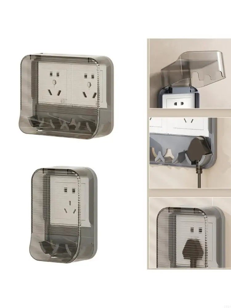 Outdoor Socket Waterproof Box Electric Plug Cover Clear Socket Switches Protections Cover Wall Switches Socket Outlet Case