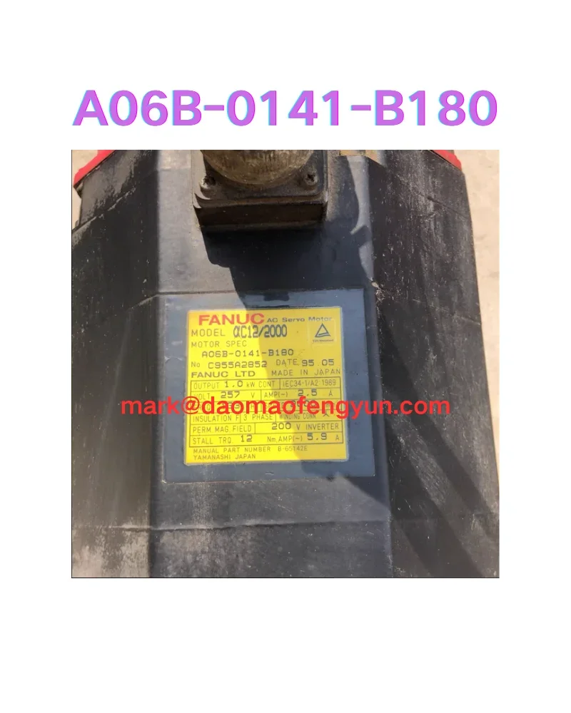 

A06B-0141-B180 Used Servo Motor Test OK