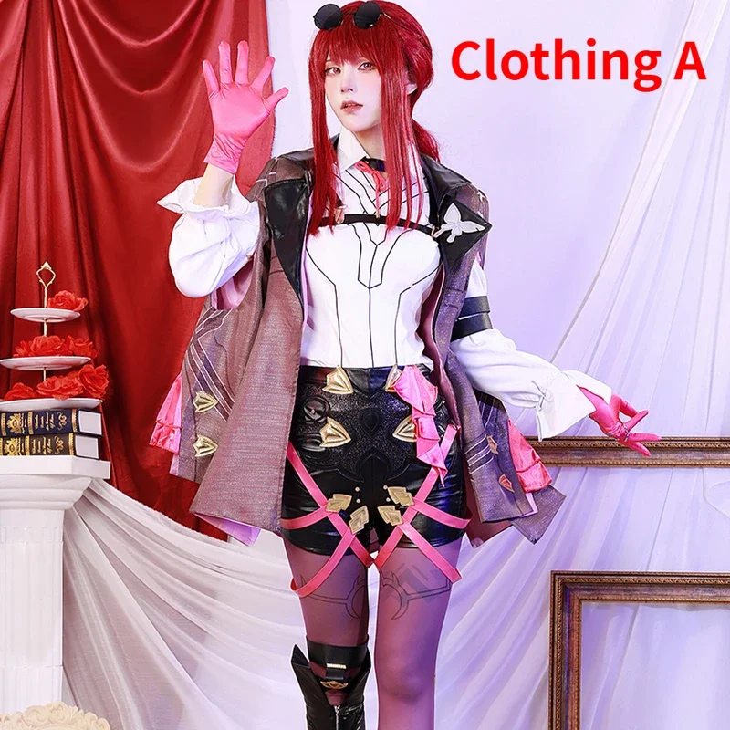 Kafka cosplay Honkai Star Rail costume cappotto collana guanti abbigliamento da gioco cos festa di Halloween costume da festa di carnevale Comic Con