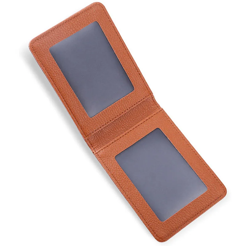 Custom Logo Ultra Thin Auto Driver License Bag PU Leather on Cover for Car Driving Documents ID Card Holder Purse Wallet Case