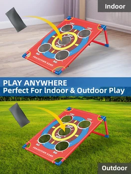 Juego de bolsa de arena portátil, Diana plegable para juegos al aire libre, juguetes deportivos para padres e hijos