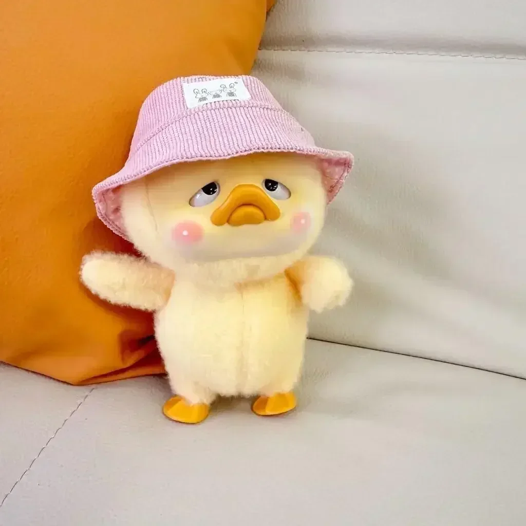 Para Upset Duck Series, muñecas de 15CM, cámaras, sombreros, accesorios para muñeco de pato pequeño amarillo, juego de gorras de vestir, accesorios para muñecas