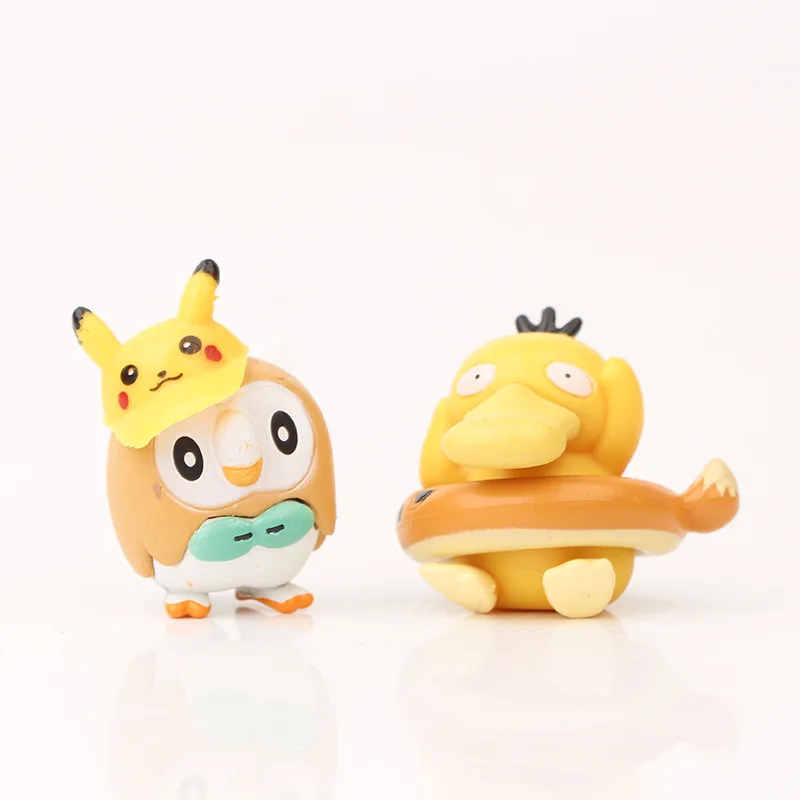 8 Pcs/Set Mini 2-4cm Pokemon Dolls Figure Little Elf Pet Pikachu Bulbasaur Squirtle Figurine Anime Cake Decoration Ornaments image 4