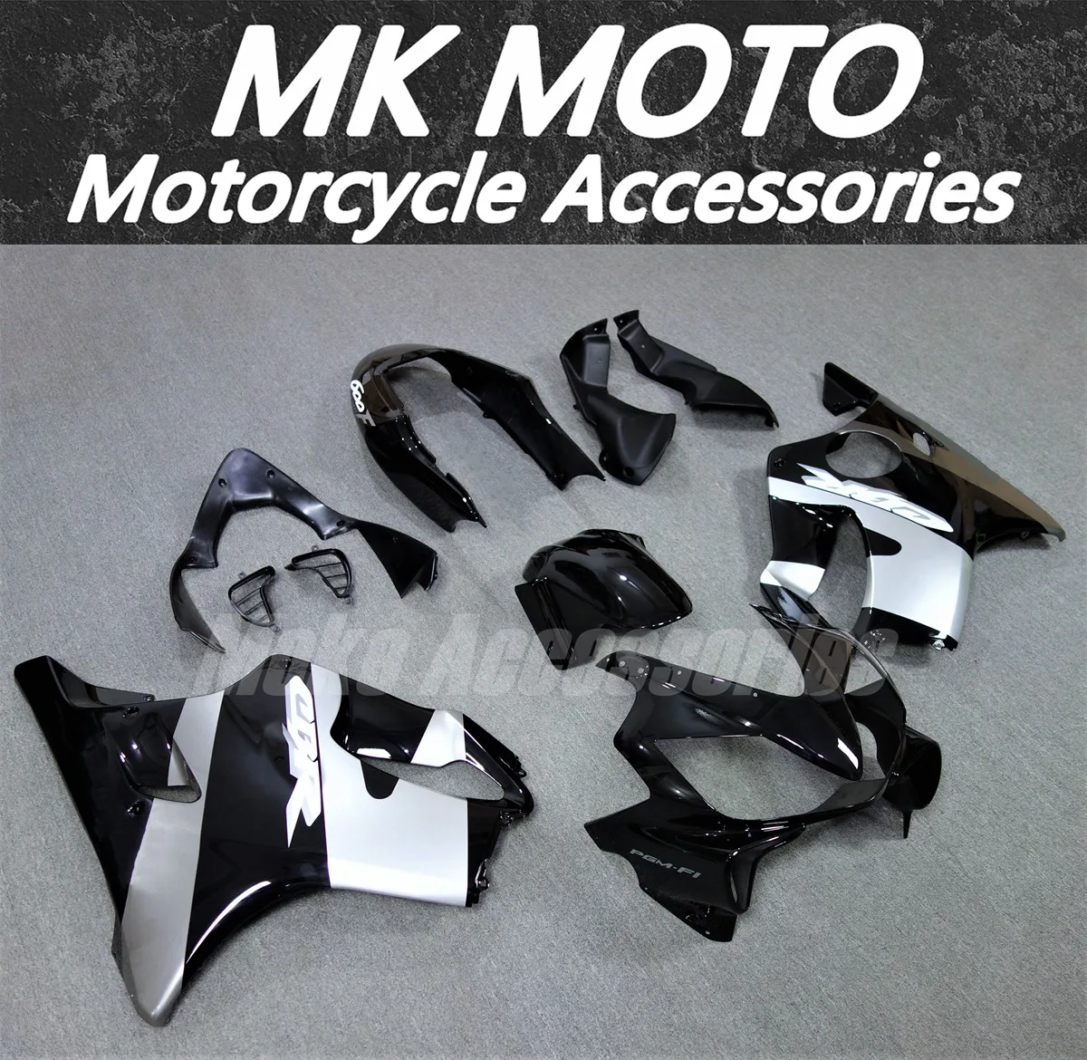 Motorcycle Fairings Kit Fit For Cbr600f F4i 2004 2005 2006 Bodywork Set High Quality Abs Injection Bright Black Silver