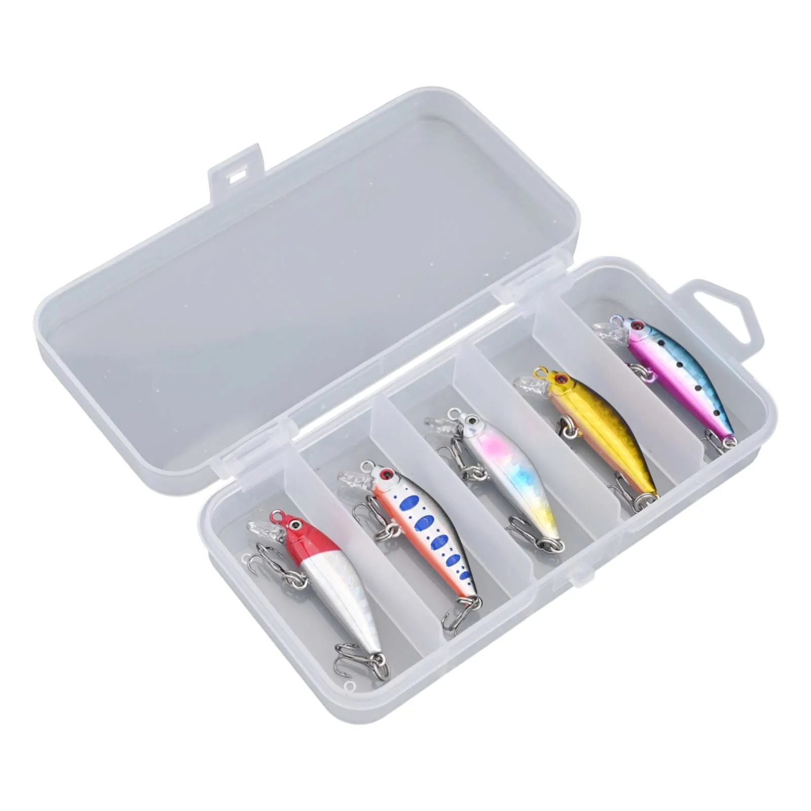 

Эффективные приманки для ловли баса, 5 шт., тонущие воблеры-минноу с усиленными двойными кольцами, подходят для пресной и соленой воды.