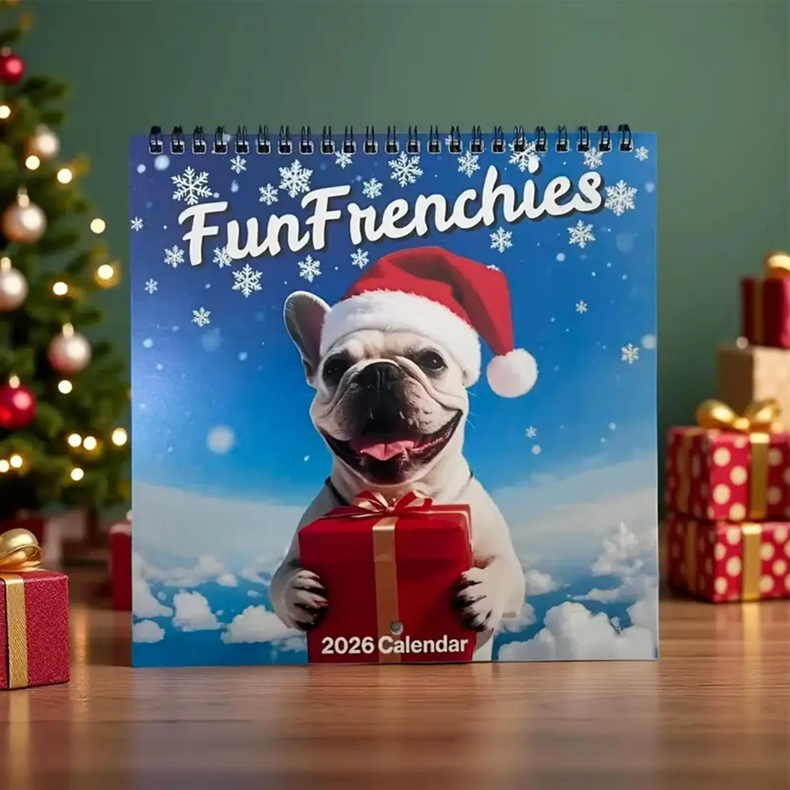 2026 Calendar 12 Month Weekly Daily Ruled Blocks French Bulldog 2026 dog Calendar Planner for Academic Appointment Home Office