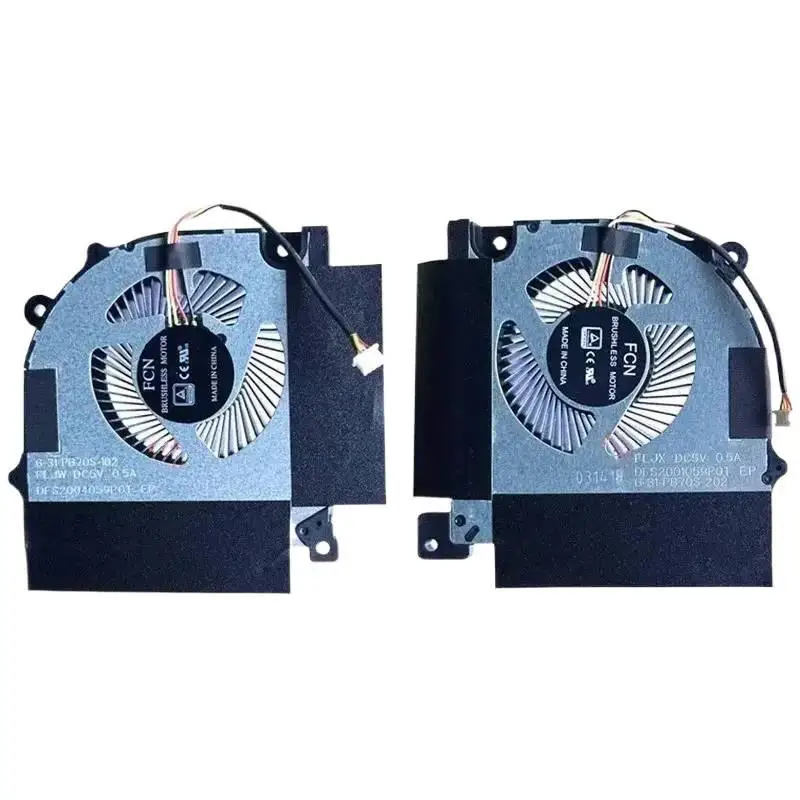 

Новый вентилятор охлаждения процессора и графического процессора для PB50EF Shenzhou Ares G8 Z8-CR7P1 G9 Z9-CT7PK CPB5S04 охлаждающий вентилятор 6-31-PB70S-102 202