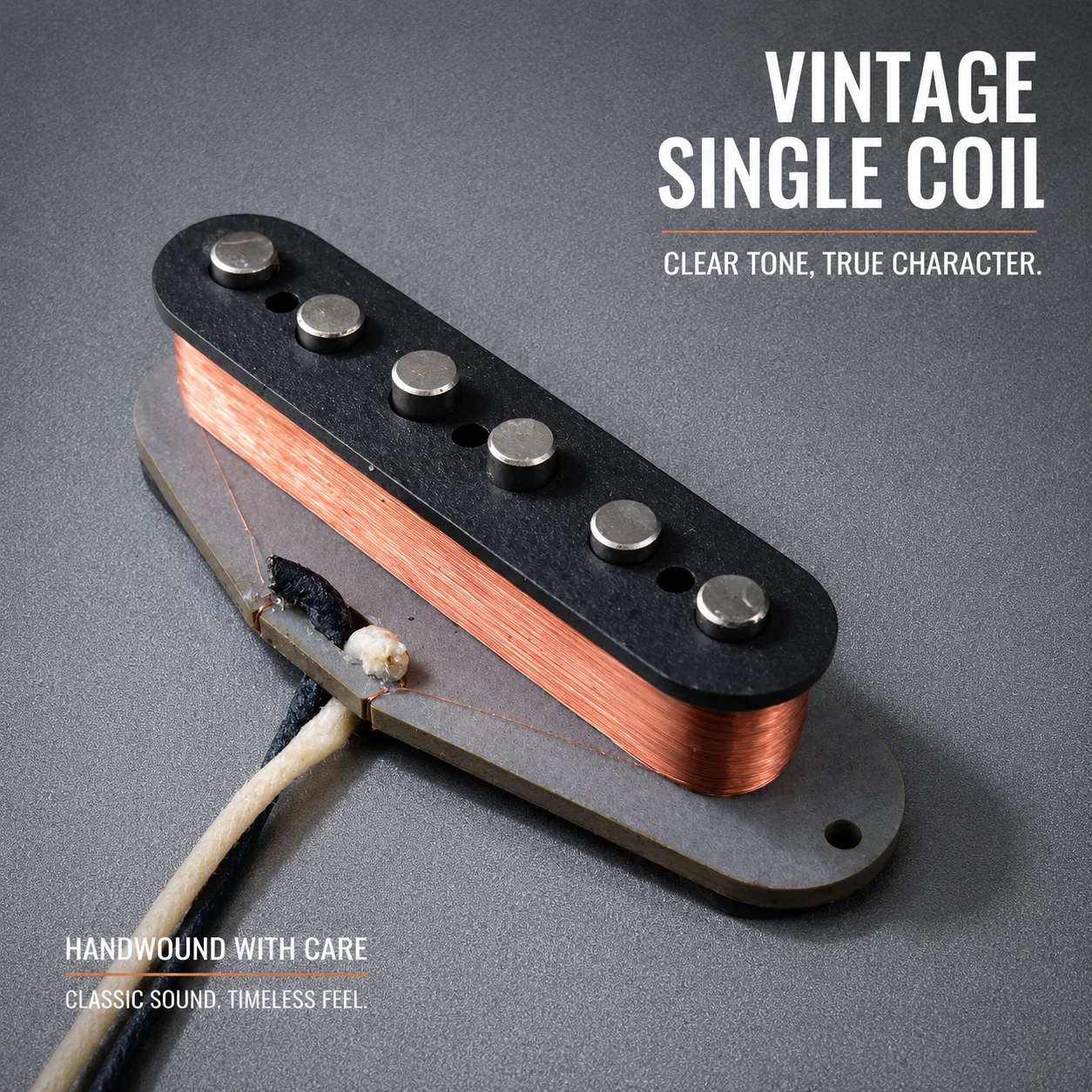 Vintage 1969 Custom Strat-Style Single Coil Pickup Set (SSS) - Alnico V Magnets Hand-Wound for Classic Tone Guitar Parts