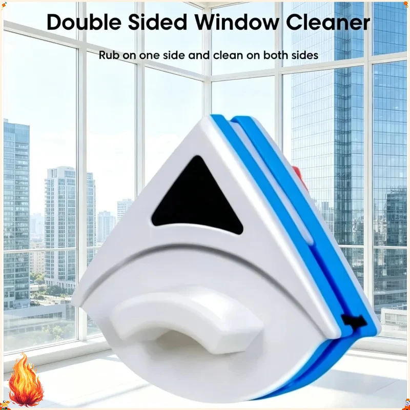 Dual‑Sided Magnetic Glass Cleaner  Window Wiper Automatic Drainage System Household Cleaning Tool For Home Office Multi‑Purpose