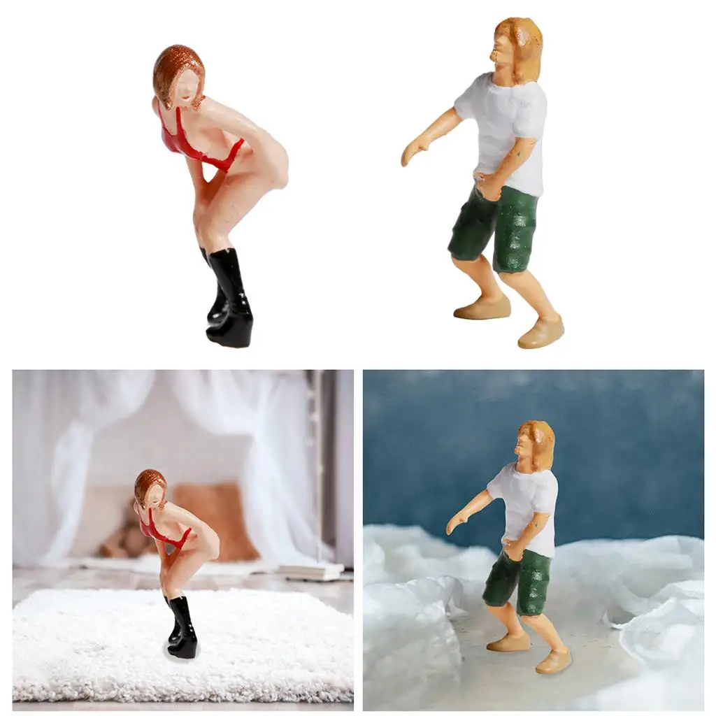 Model Miniaturen Mensenfiguren Diorama Layout Strandlandschap 1:87 HO