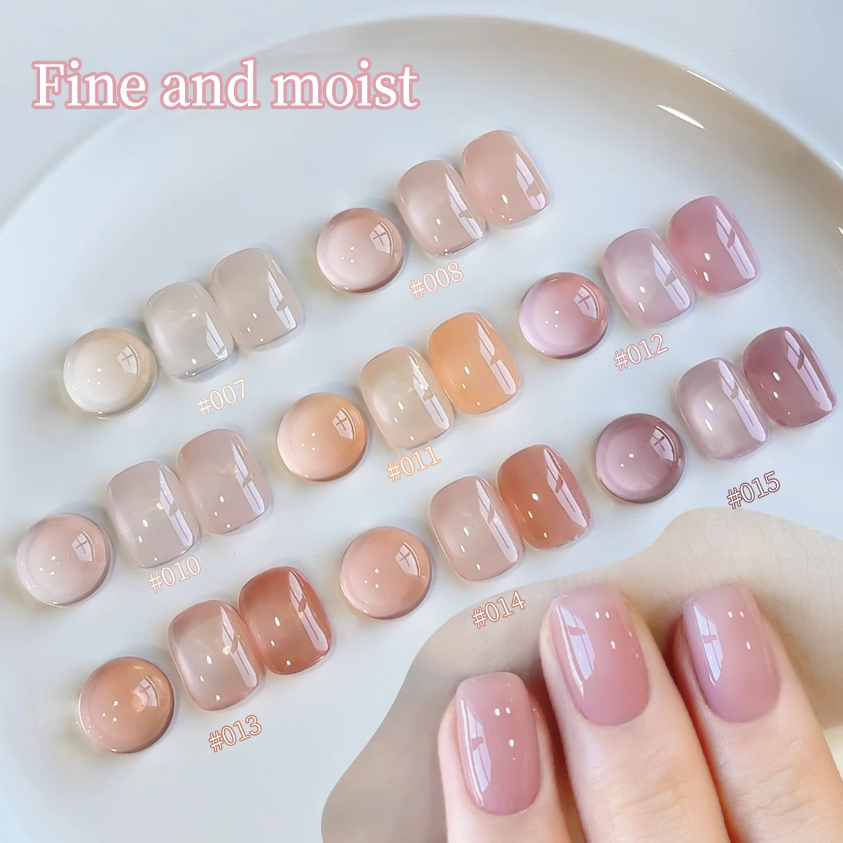 XEIJAYI 15ML 1pc Ice Pink Gel Nail Polish , UV LED Immersion Nail Polish,Holiday DIY Nail Polish Design For Spring