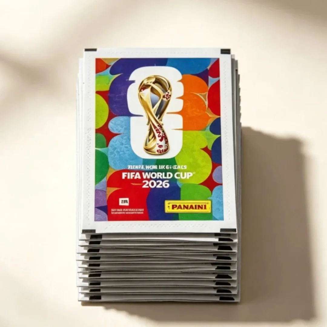 Fußballfan-Souvenir 2026 US Kanada Mexiko Weltmeisterschaft Panini Sammelsticker-Box mit Album