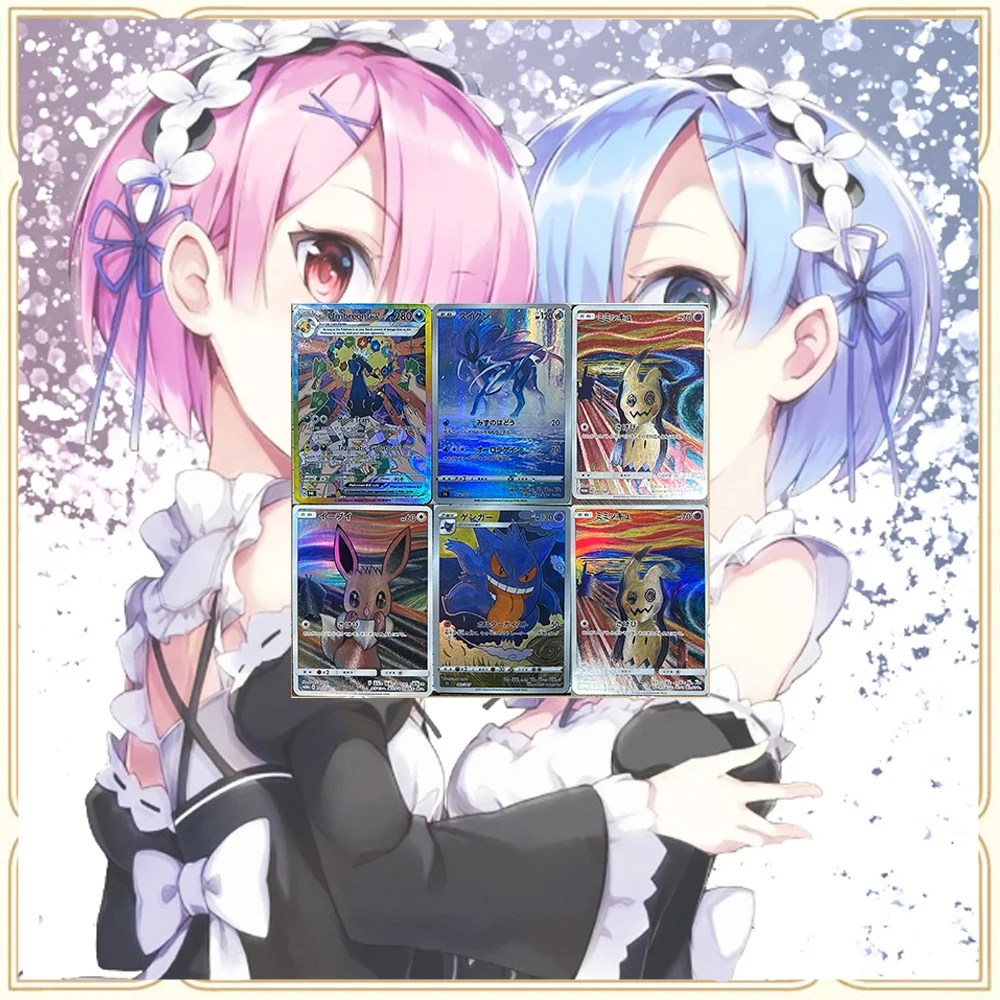 Anime Goddess story DIY ACG Umbreon Flareon Gengar Snorlax Wartortle Advanced Sparkling Collectible Card Christmas Birthday Gift