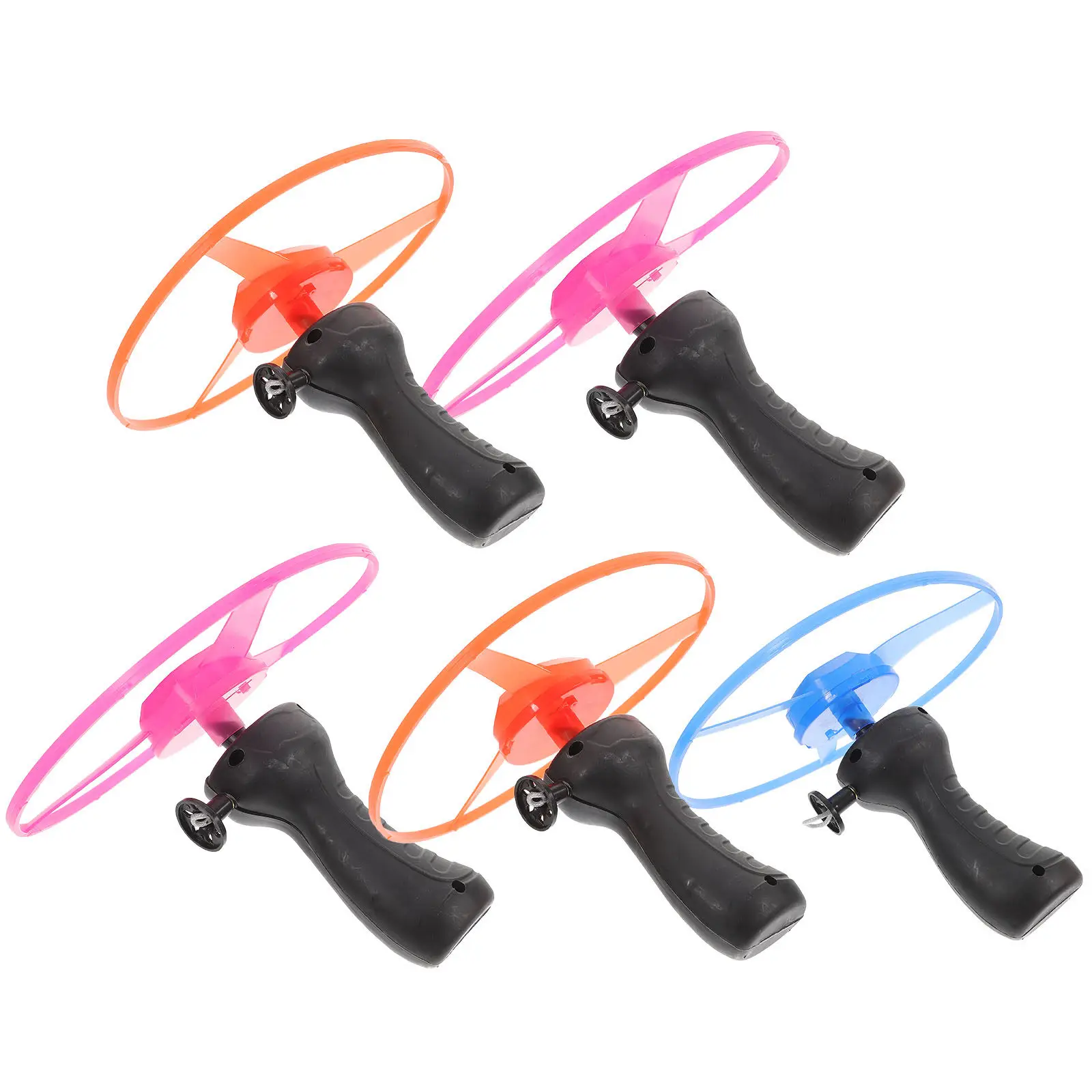 

5Pcs Glow Flying Aerial Disc Educational Fun Outdoor Game Kids Birthday Christmas Gift Launcher Set Aerial Disc