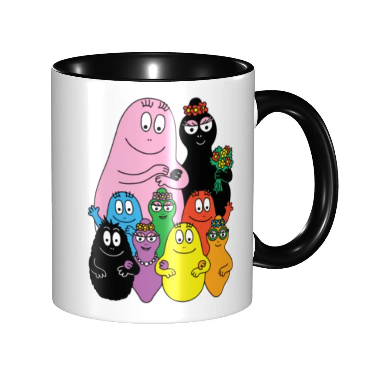 Customized Barbapapa Cartoon Anime Mugs DIY Ceramic Tea Milk Coffee Cups