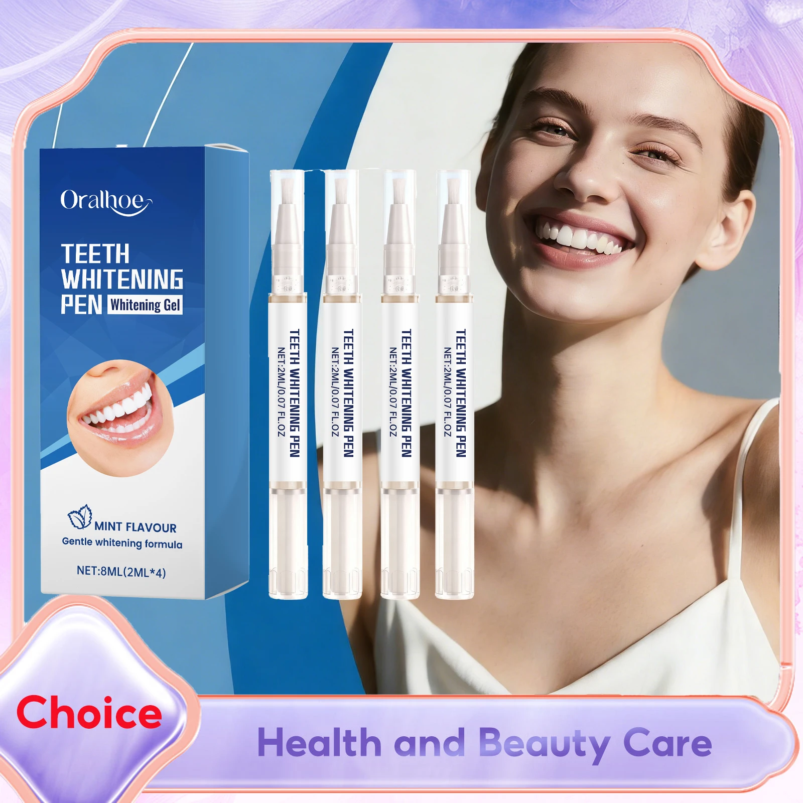 Teeth Whitening Set Pens Cleaner Portable Stain Remover Instant Confident Smile Brightening Pen Cleaning Tooth Hygiene Care Tool