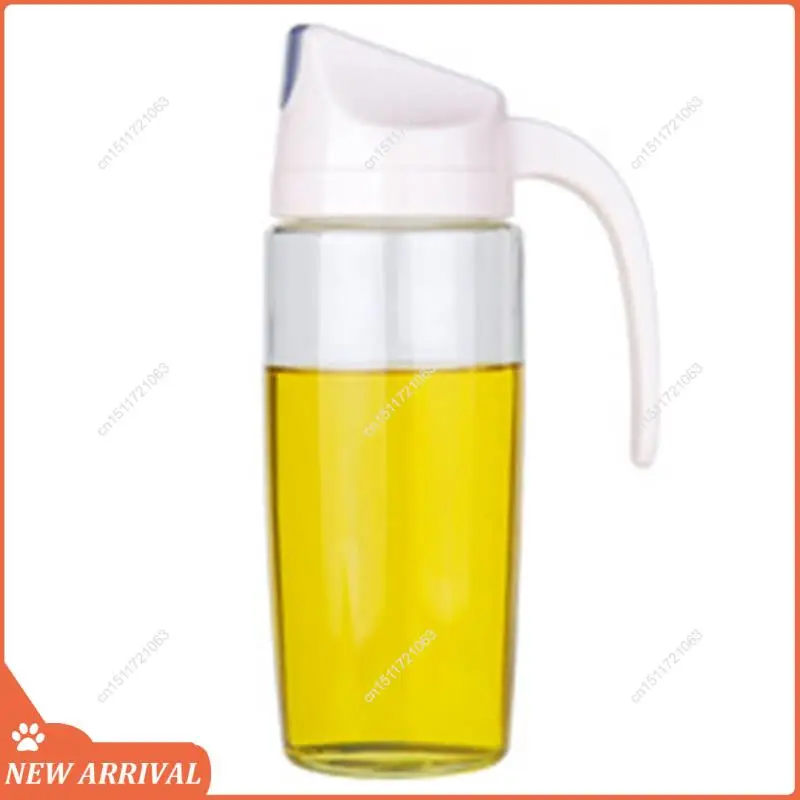Emption! Bouteille de vinaigrette à rabat automatique, galette d'huile en verre, galettes de distribution étanches automatiques