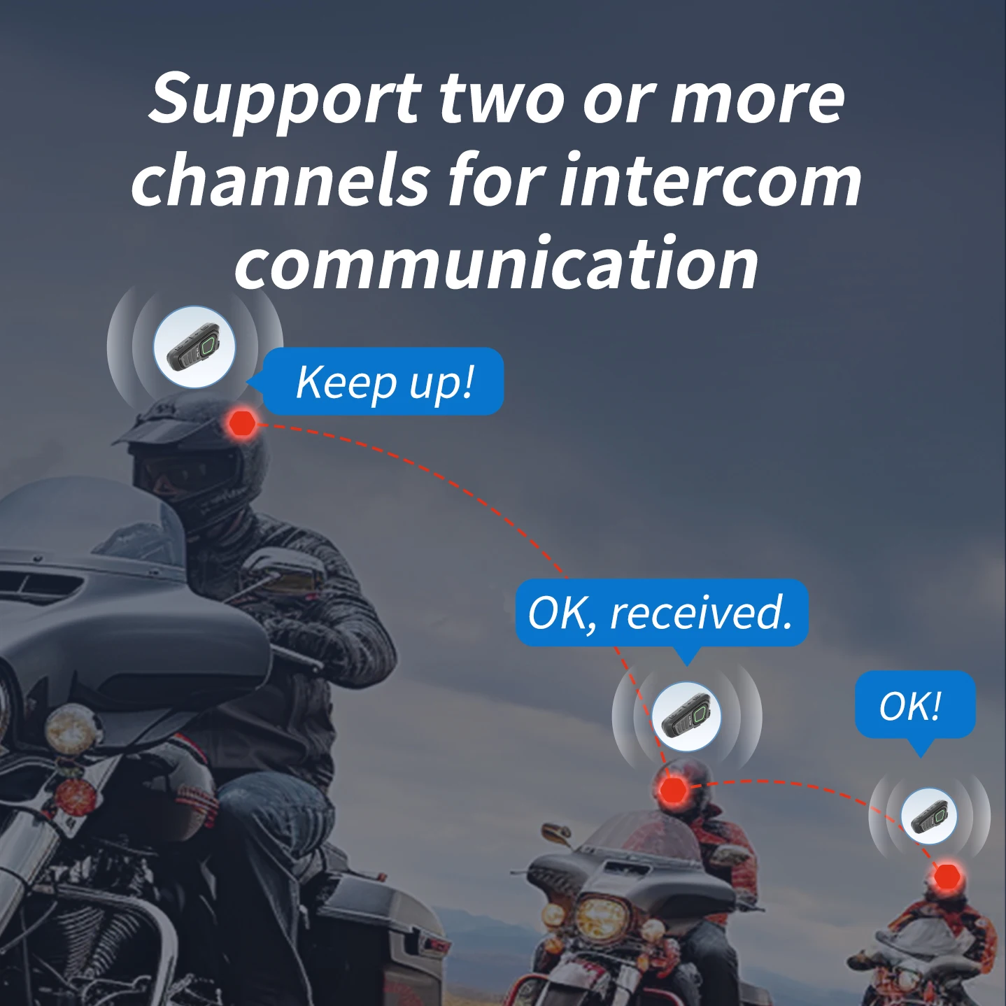 طقم سماعة رأس بلوتوث لخوذة الدراجة النارية YiNiTone MINI-03 - يتضمن زر PTT، وخوذة متوافقة بنسبة 99%، لركوب الخيل في الهواء الطلق #5