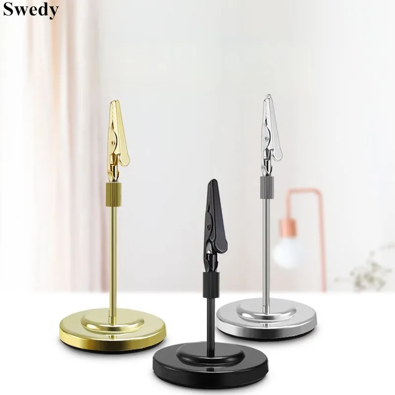 

Stainless Steel Price Label Tags Sign Holder Display Stand Wedding Photo Picture POP Clip Table Number Place Card Holder