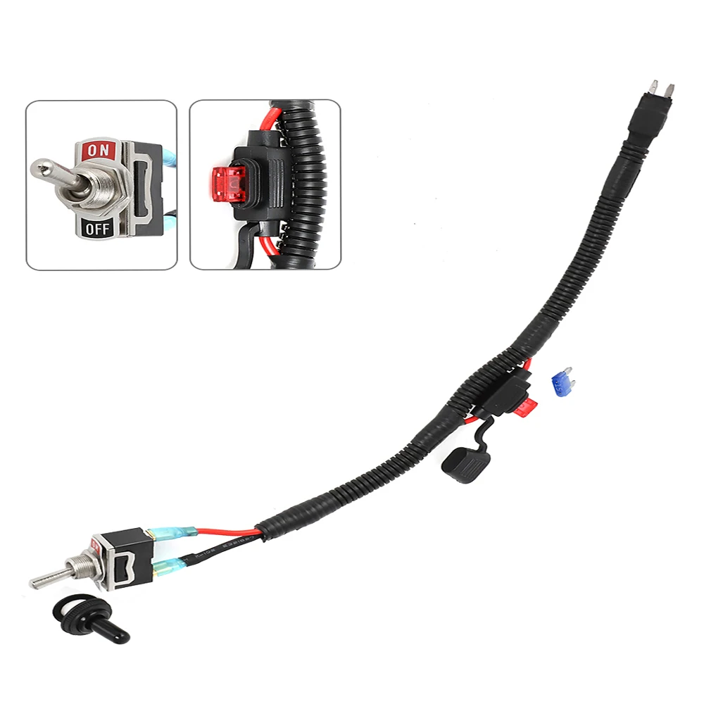 

Для автомобилей мини-лезвийный предохранитель автомобильный переключатель обходной комплект предохранителей 35 см с 2 предохранителями 10A/15A новые автомобильные аксессуары