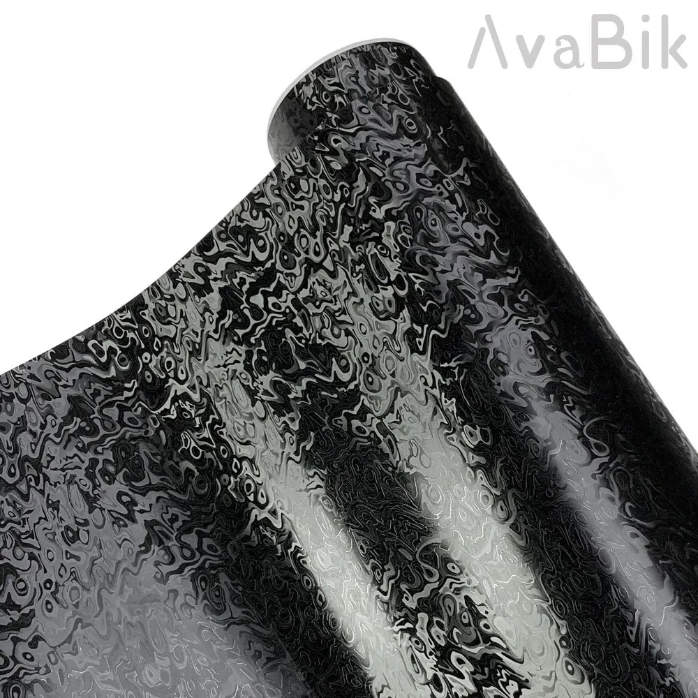 ملصقات سيارات مقاومة للماء ماتي Metaverse ألياف الكربون الفينيل فيلم ثلاثية الأبعاد/6D تأثير السيارات الديكور الداخلي ملصق مع إطلاق الهواء