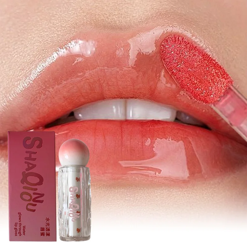 ملمع شفاه شفاف لامع من شاكينيو - مرطب، لمسة نهائية غير لامعة، لون وردي، ممتلئ ومضيئة
