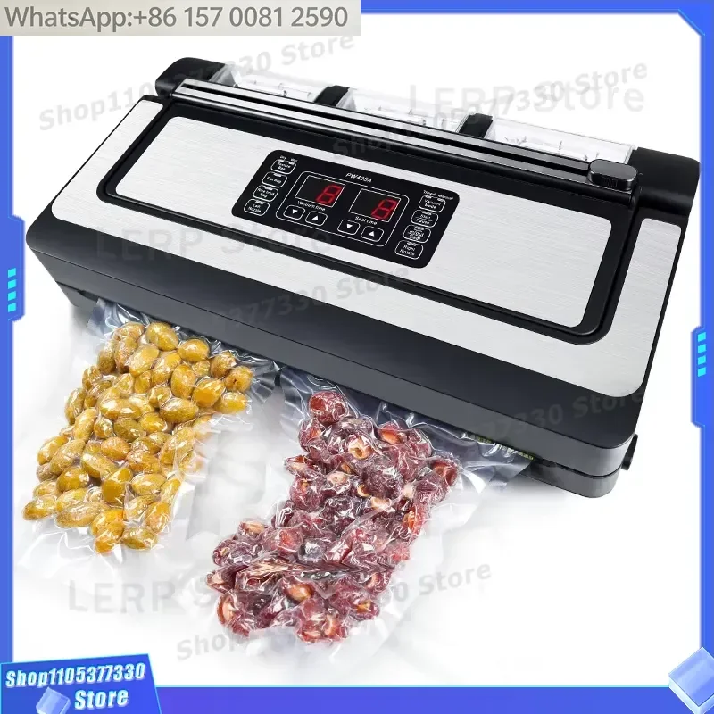 Electric Plastic 300mm*60MM Sealing Length Mini Double Pump Vacuum Sealer with Automatic Operation Low Noise Household & RV