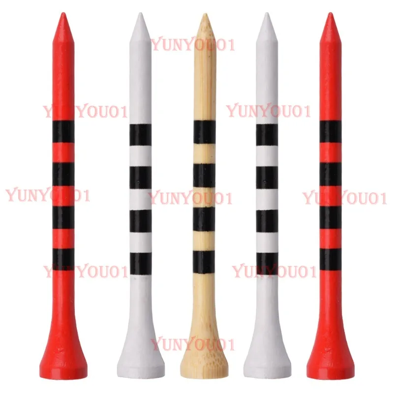 

ФУТБОЛКА для гольфа, новые цветные полосатые бамбуковые гвозди, 70/83 мм, трехцветные на выбор