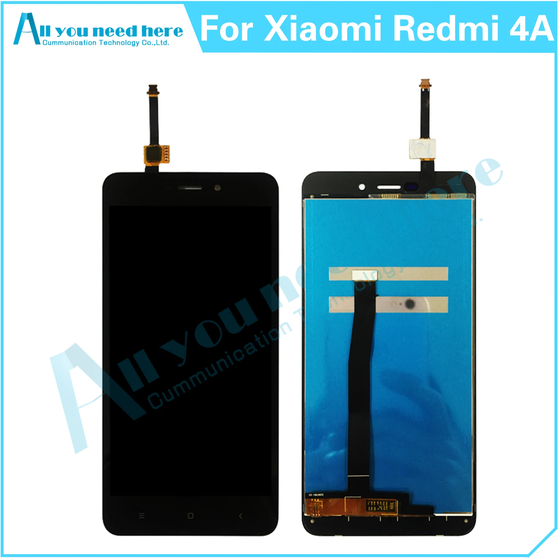 100% Test For Xiaomi Redmi 4A 2016117 LCD Display Touch Screen Digitizer Assembly Repair Parts Replacement