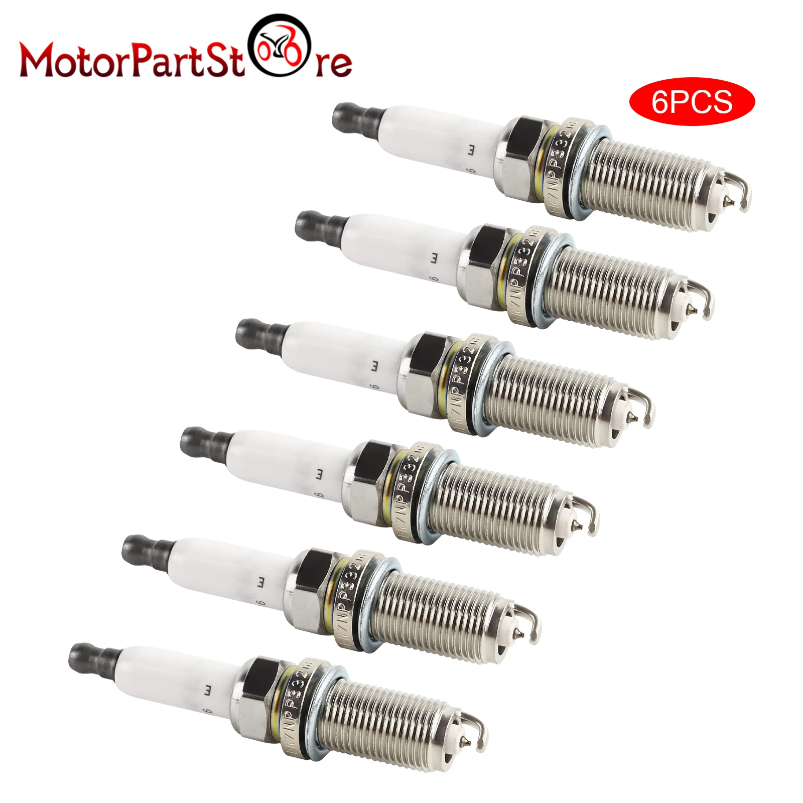 6pcs Platinum Spark Plug FR7NPP332 12122158253 for BMW 128i 325i 528xi Z4 X3 X5 E30 E60 E70 E83 E85 E86 E89 E90 E91 1 3 5 Series