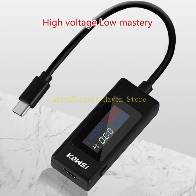 F68D USB Power Meter Tester Voltmeter Voltmeter Bower-Power Clesectors