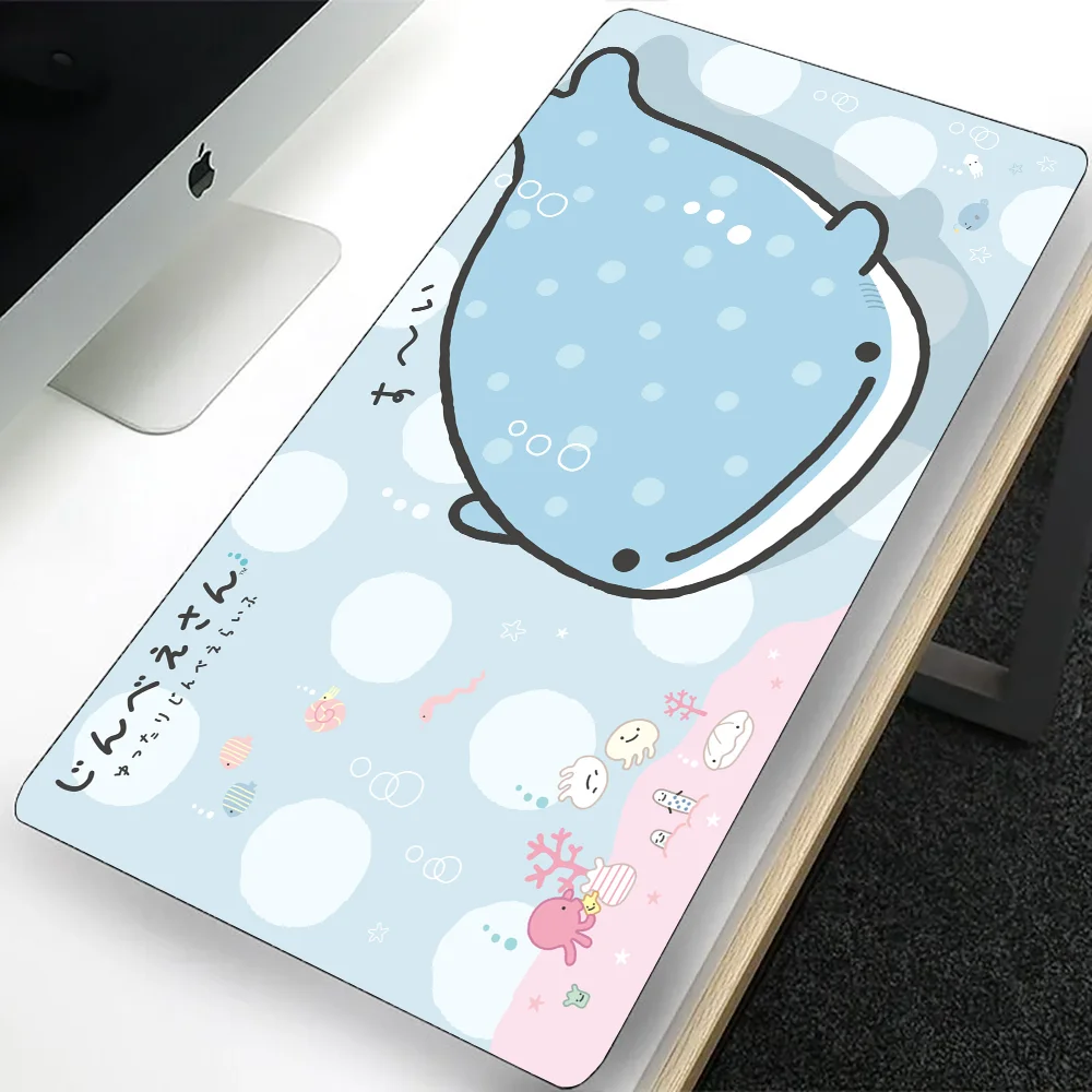 Japanese Cute Jinbesan Large Gaming Mouse Pad Computer Mousepad PC Gamer Laptop Mouse Mat Office Mausepad Keyboard Mat Desk Pad