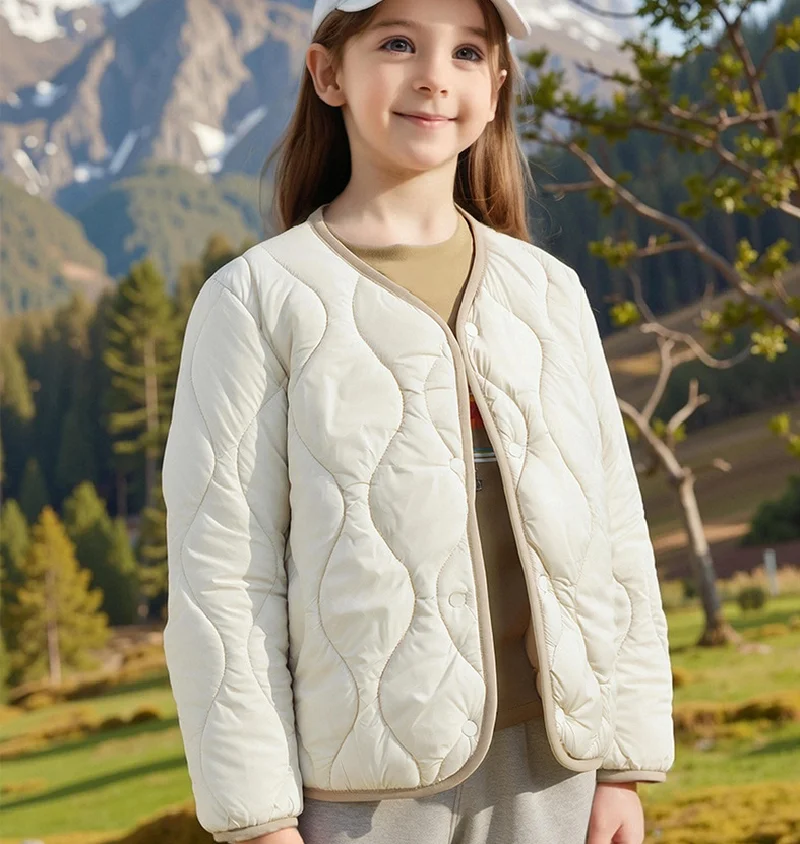 Boys Girls Cotton Liner Short Coats Kids Down Warm Jackets All Match Baby Lining For Inner Outerwear Children Clothes 5-14 Years