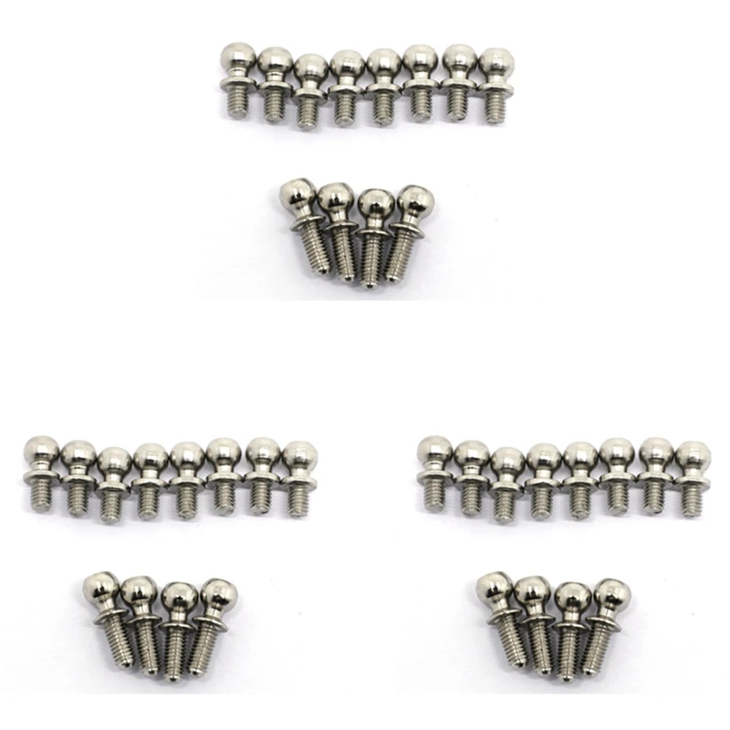 

36Pcs Metal M3 Hex Ball Head Screws For Wltoys 144001 144002 124016 124017 124018 124019 RC Car Spare Parts Accessories