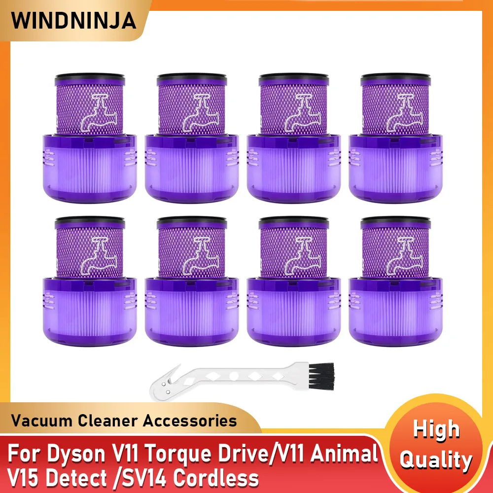 Replacement Filter For Dyson V11 Animal V11 Torque Drive V15 Detect Vacuum Cleaner Accessory With Cleaning Brush Spare Part