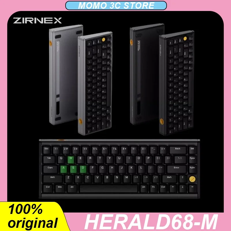 ZIRNEX Herald68-M Wired Magnetic Switch Keyboard Gaming 8K Mechanical Keyboards Aluminium Alloy RGB Pc Accessory Office Gift