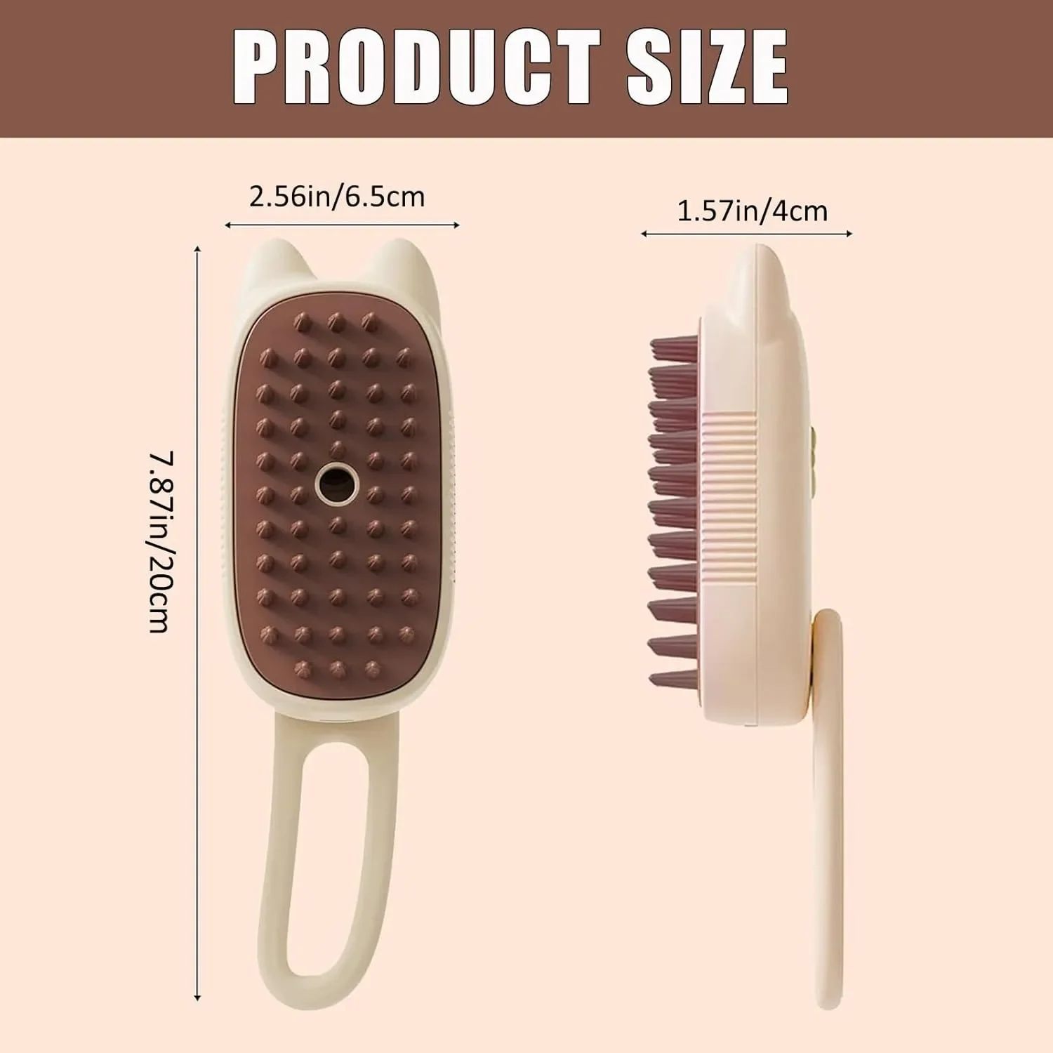 3 in 1 Cat Steam Brush Dog Massage Brush Electric Spray Soft Silicone Hair Removal Brush Dog Grooming Supplies Pet Accessories